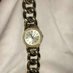 Gold Michael Kors bracelet watch